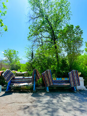 Old neglected soviet sanatorium and resort