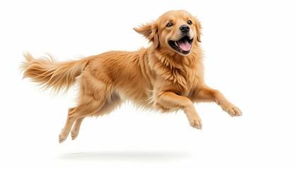 Leaping with Joy, Golden Retriever in Motion, Airborne Golden, Happy Dog Running, Catch Me If You Can!, Pure Golden Energy, Flying Golden, The Thrill of the Chase, Unleashed Happiness, A Golden Blur