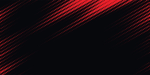 Halftone dots red and black color pattern gradient grunge texture background. Dot pop art comic sport style vector grunge. vector eps10