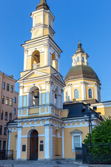 Obraz premium Church of the Holy Righteous Simeon the God-Receiver and Anna the Prophetess of St. Petersburg. Russia