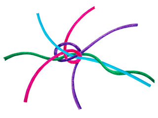 complex knot problem solution concept strategy idea abstract business line art design illustration watercolor painting background icon logo sign symbol element process solving success creative work