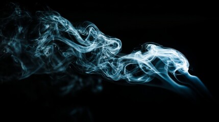 Swirling smoke in darkness, a dance of shadows and light, evoking mystery and raw emotion.
