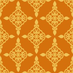 Geometric pattern with intricate shapes resembling stylized floral motifs