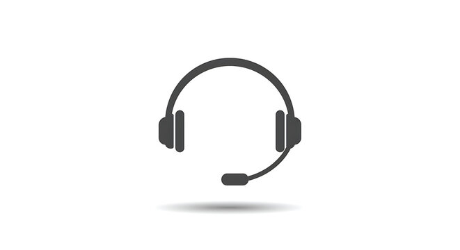 Support Headset Icon: Customer Service & Technical Assistance Symbol