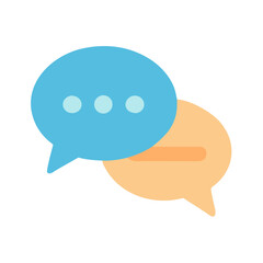 Chat Bubble Communication Icon &ndash; Messaging and Conversation Vector Illustration