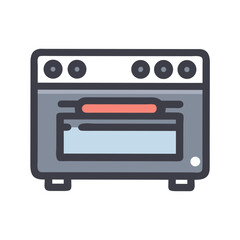 Fototapeta premium Electric Oven Appliance Icon – Kitchen Equipment, Cooking, Home Appliance Symbol
