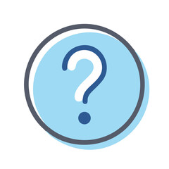 Question Mark Assistance Icon &ndash; Help, Support, FAQ Symbol