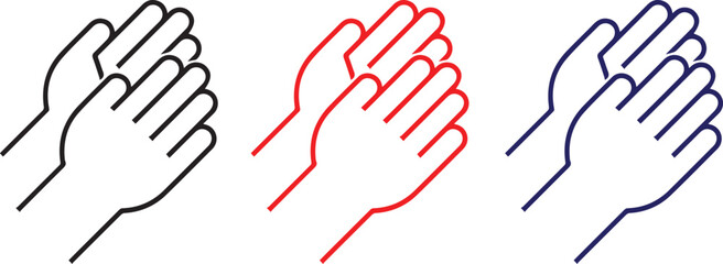 Obraz premium hands, palms, fingers, anatomy, line art, vector illustration, minimalist, simple, stylized
