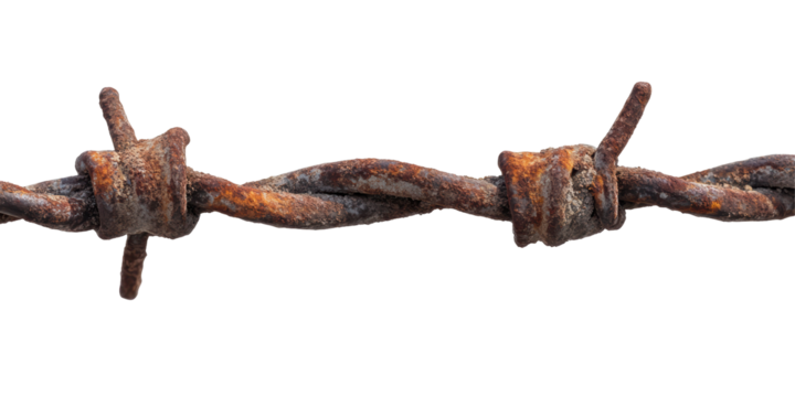 Rusty barbed wire close-up (1)
