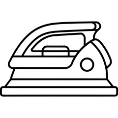 electric iron on a white background