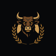 A bold and stylish vector illustration of a wild animal head logo with sharp fur details and an aggressive expression. Perfect for gaming logos, esports branding, sports team mascots, and animal-theme