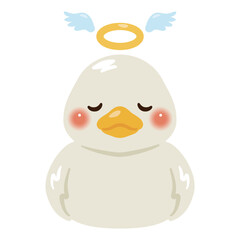 亡くなったアヒルのイラスト