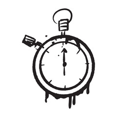 set of an Sport Equipment Graffiti Stopwatch