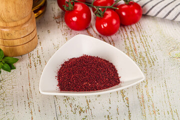 Natural organic Sumah powder for culinary