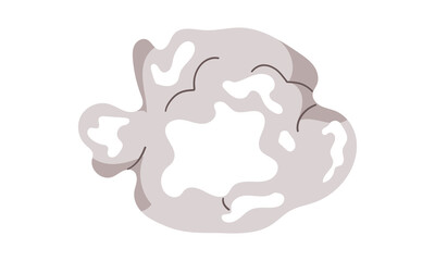 Smoke cloud comic set. Comic smoke flows, dust, smog and smoke steaming cloud silhouettes hand drawn illustration isolate on white .