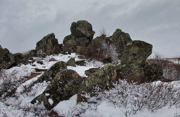 Rocks at wayside on the Dalton Highway