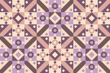 Geometric mosaic tile pattern design.
