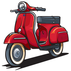 scooter on a white background