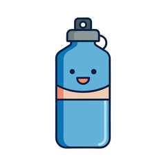 Water bottle logo vector illustration isolated on white background