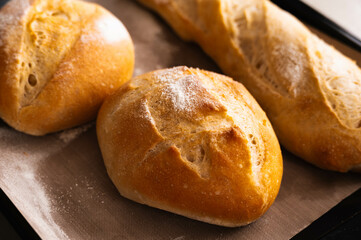 焼き上がった自家製パン