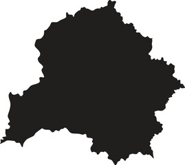 Obraz premium Belarus map silhouette vector style with white background