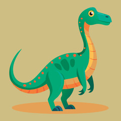 Naklejka premium Vector illustration of a Cute dinosaur illustration.