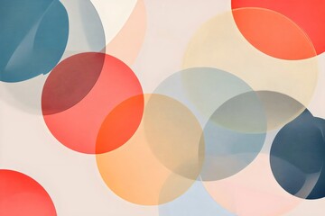 Obraz premium Abstract circles background design colorful geometric shapes modern art wallpaper backdrop illustration 100