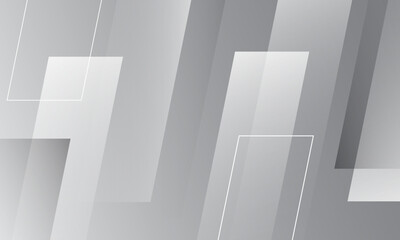 Fototapeta premium Abstract white and grey geometric background. Eps10 vector