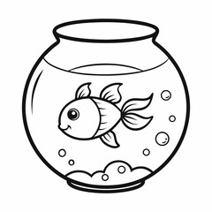 goldfish in a glass