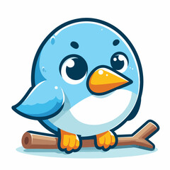 Vector Cartoon Bird