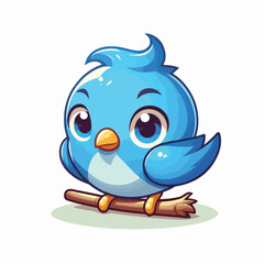 Vector Cartoon Bird