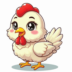 Vector Cartoon Chiken