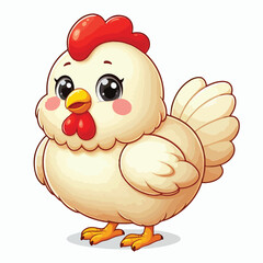 Vector Cartoon Chiken