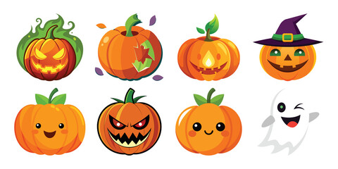 halloween pumpkin set