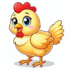 Vector Cartoon Chiken