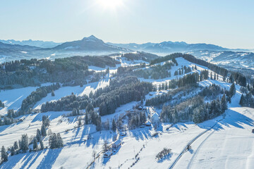 Romantischer Winternachmittag  im Allgäu bei Mittelberg