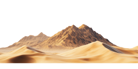 Majestic desert mountain range at sunset