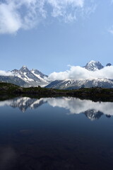 Bergsee bei La flegere bei Chamonix