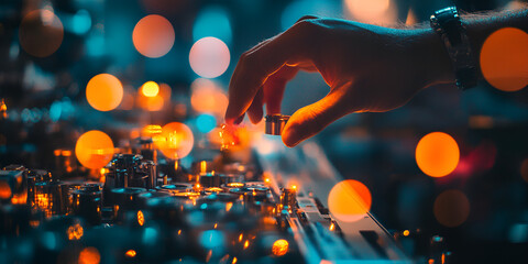 Technician Assembling Parts in Factory with Precision and Focus