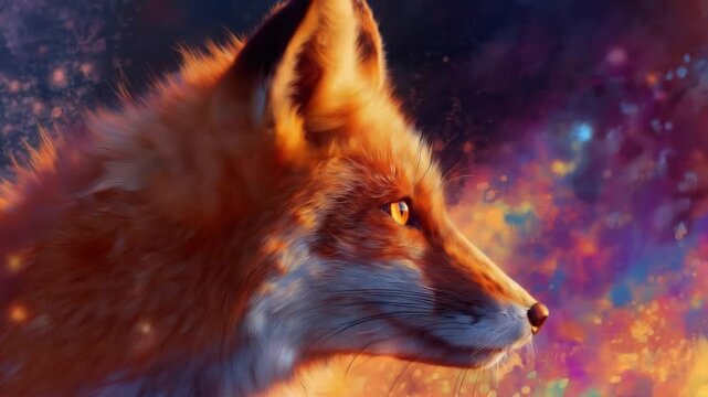 Red fox in the forest