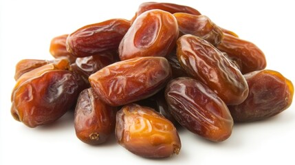 Fototapeta premium plat of dates with white background