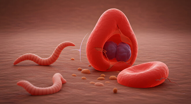 Iron-deficiency anemia due to chronic hookworm
