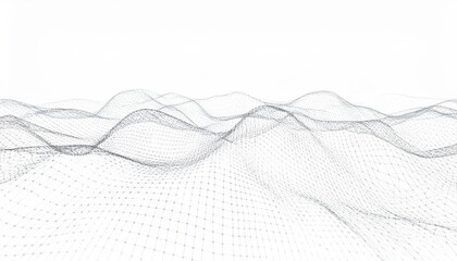 Abstract blue background with dynamic wave lines, a futuristic digital art pattern for modern design