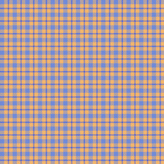 Vibrant Orange and Blue Plaid Pattern