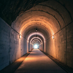 Obraz premium light at the end of tunnel