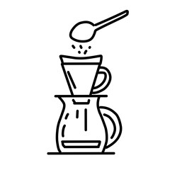 Brewing tea and coffee vector