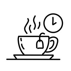 Brewing tea and coffee vector