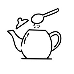 Brewing tea and coffee vector