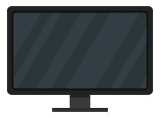 TV icon isolated on white background.