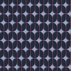 Seamless pattern with hand drawn ornament in style Art Deco. For wrapping paper, home decor other design projects